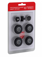 Комплект монтажный Royal Thermo 1"x3/4" black