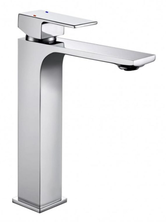 Смеситель для умывальника GROSS AQUA 6125880C Edge выс/излив