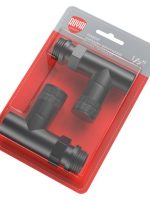 Набор дизайн-вентилей Royal Thermo PIANO, прямой (черный) 1/2"