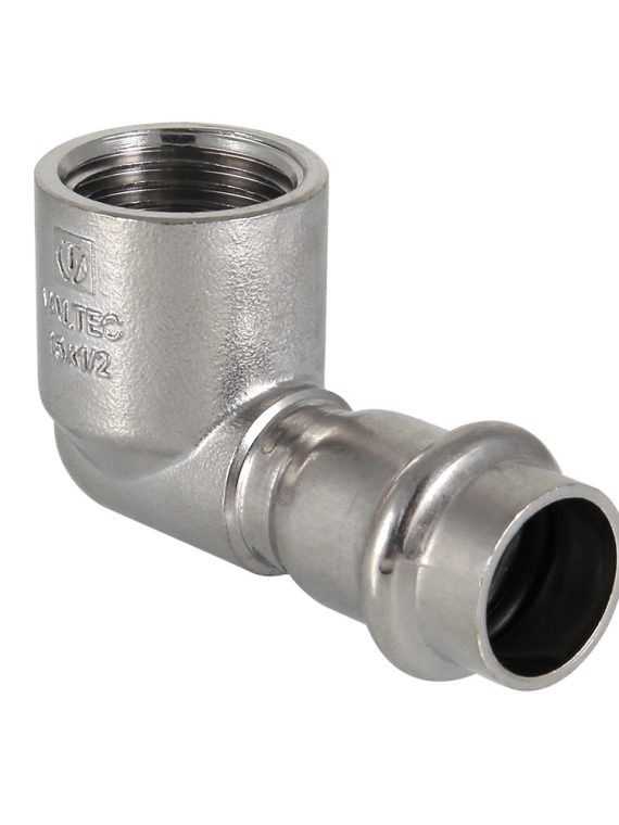 Угольник 90° вн.р VALTEC нержавеющая сталь 18х1/2"