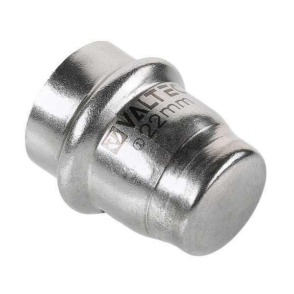 Заглушка VALTEC нержавеющая сталь 22