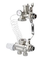 Насосно-смесительный узел VALTEC, c нижним подключением, без насоса, монтажная длина насоса 130 мм