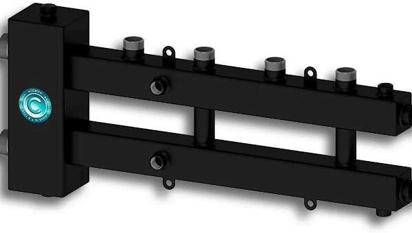 Гидравлический разделитель совмещенный с коллектором Север-М4 черный