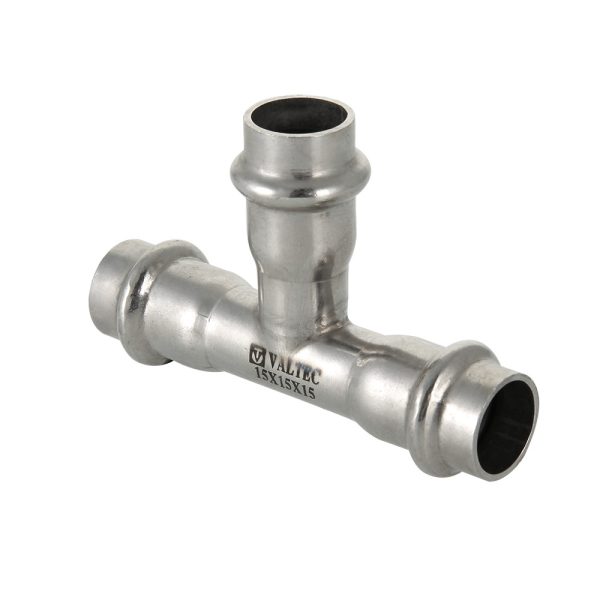 Тройник VALTEC нержавеющая сталь 15