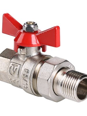 Кран шаровой VALTEC BASE с полусгоном 1 1/4" вн.-нар
