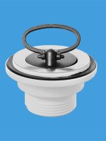 McAlpine Выпуск 60 мм нержавеющая решетка с пробкой, выход 1 1/4"Н