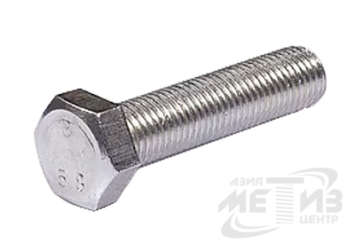 6*80 Болт с резьбой  DIN 933 ZP Кл 5.8 (шт.)
