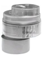 McAlpine Вентиляционный клапан (аэратор) для канализации со смещением и прозрачной крышкой 110 мм