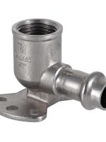 Водорозетка нерж. сталь 15х1/2"