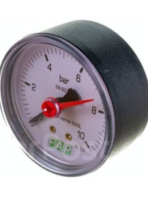 Манометр, Ø63мм, 0-10бар, торцовое присоединение (с задней части)