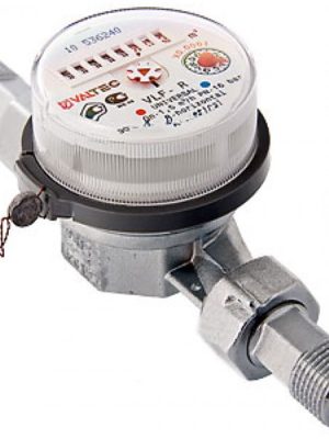 Водосчетчик унив., квартирный, до +90^С, 1,5м3, 1/2", 110 мм  (NEW)