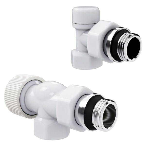 Набор термостатический осевой Royal Thermo Design 1/2"M30x1,5 (Белый)