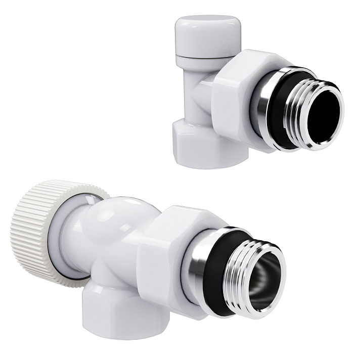 Набор термостатический осевой Royal Thermo Design 1/2"M30x1,5 (Белый)