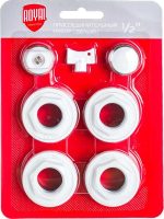 Комплект монтажный Royal Thermo 1"x1/2" черный