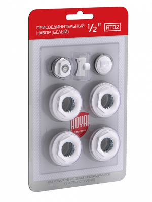 Комплект монтажный Royal Thermo 1"x1/2" белый