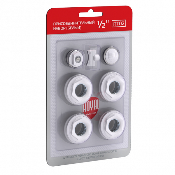 Комплект монтажный Royal Thermo 1"x1/2" белый