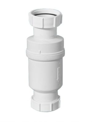 McAlpine Клапан самозакрывающийся сливной ("сухой" сифон), вход 1 1/2", выход компрес. D=40 мм.