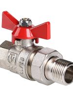 Кран шаровой VALTEC BASE с полусгоном 1/2" вн.-нар.