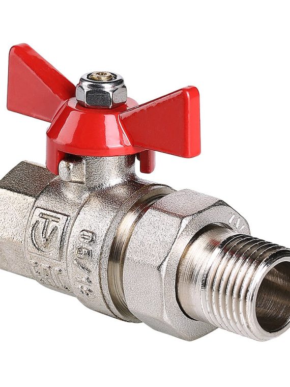 Кран шаровой VALTEC BASE с полусгоном 1" вн.-нар.
