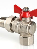 Кран шаровой VALTEC BASE угловой с полусгоном 1" вн.-нар.