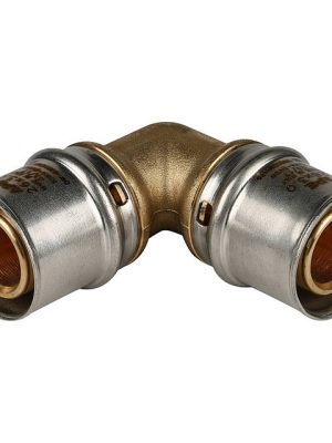 Угольник 90° 20х20 для металлопластиковых труб прессовой STOUT